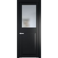Межкомнатная дверь эмаль Profil Doors 1.6.2PD блэк остеклённая