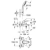 GROHE Eurodisc Cosmopolitan 33395002 Смеситель для ванны с душевым набором