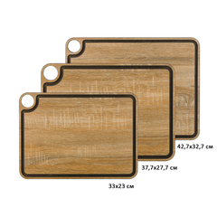 Комплект из 3 разделочных досок с желобом ARCOS Accessories