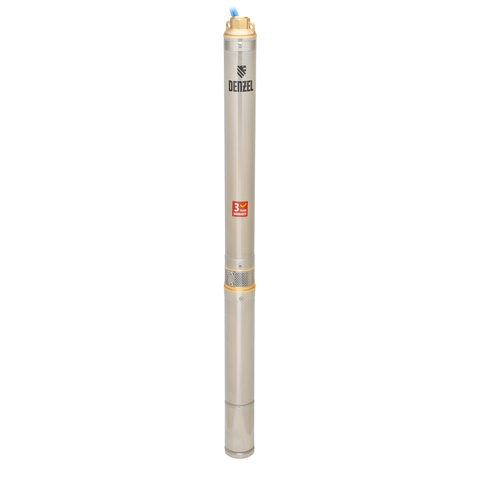 Скважинный насос DWC-3-60, центробежный, диаметр 3", 800 Вт, 3300 л/ч, напор 60 м Denzel