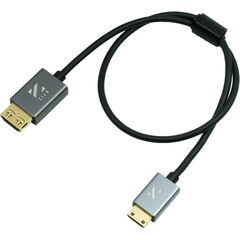 Сверхтонкий Высокоскростной кабель ZILR Hyper-Thin High-Speed Mini-HDMI to HDMI Cable с Ethernet (45 см 17.7