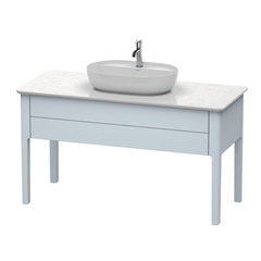 Duravit Luv LU956109797 База напольная, 743x1388x570, 1 выдв.ящик,цвет светло-голубой шелковисто-матовый фото