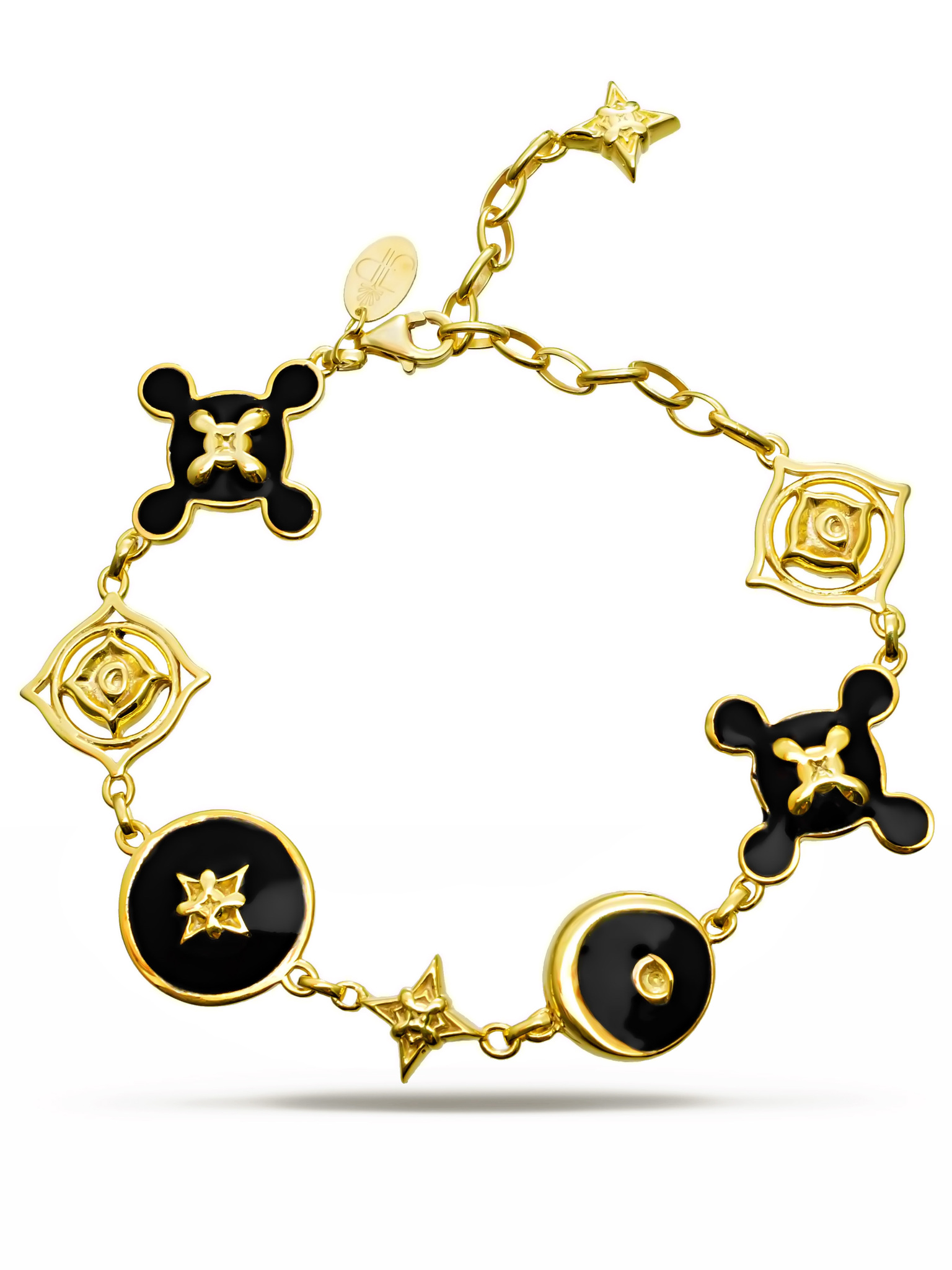 Браслет Корнефорос, серебро 925, позолота 18k