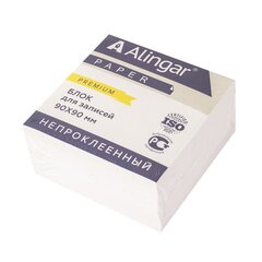 
          Блок бумажный для записей Alingar "Премиум", 9*9*5 см, белый, непроклееный