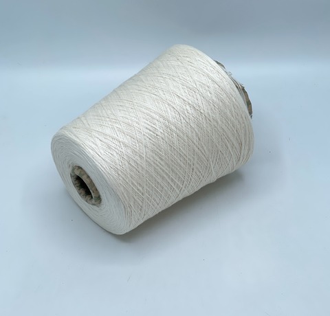 Бобинная пряжа,Combed, 1693м. 50%Хлопок, 50%Вискоза, Молочный(208), 39278