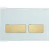 Cezares LUX-GB-2-BORO Кнопка смыва, Белое стекло, брашированное золото