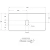 BelBagno KEP-100-CEM-W0 Столешница из керамогранита без отверстия под смеситель 1016x468 Cemento