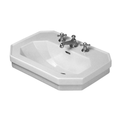 Duravit 1930 Series 438600030 Раковина с перел., и 3 отв. под смес., 70х50х Н: 20.5см, цвет: Белый фото