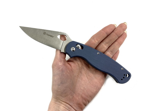 Нож Ganzo G729 серый, G729-GY (Spyderco)