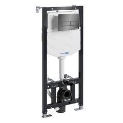 WasserKRAFT Aller 10TLT.010.ME.PB03 Инсталляция для унитаза с клавишей, цвет: чёрный фото