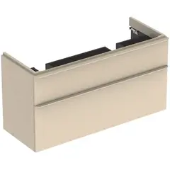 Geberit Smyle Square 500.356.JL.1 Тумба под раковину 118.4x61.7x47см, Песчаный глянец / Высокоглянцевое покрытие фото