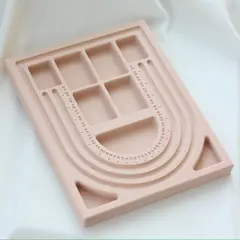 Планшет для сборки колье, 20*25*1,5 см, ячейки 9 мм, Цвет в ассортименте