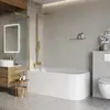 BelBagno LUCE-VF-11-100/145-C-ORO Душевая шторка на ванну