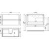 Sancos Urban UR90W Тумба подвесная, 89x45x55, цвет: белый