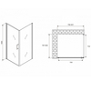 Abber Sonnenstrand AG04080M-S80M Душевой уголок, 80x80x195, цвет: хром