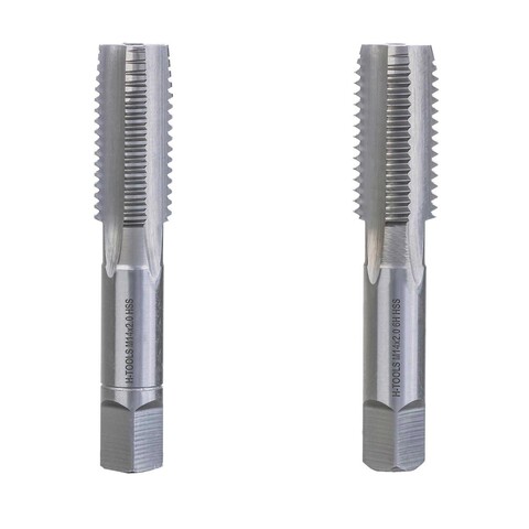 Метчик М14х2,0 (Комплект 2шт) DIN352 HSS-G 6h 80мм a=9,0 H-Tools 230140TXHT-2