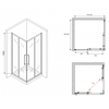 Abber Schwarzer Diamant AG02080BMH Душевой уголок, 80x80x195, цвет: чёрный