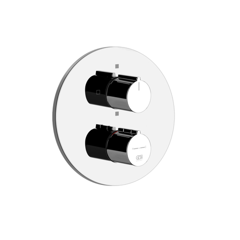 Gessi Emporio Via tortona 38777#031 Внешние части для термостатического смесителя на 2 позиции, цвет: Chrome