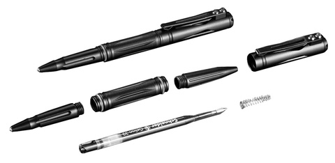Ручка тактическая Nitecore NTP21 (18065) черный алюминий доп.ф.:стеклобой подар.кор.