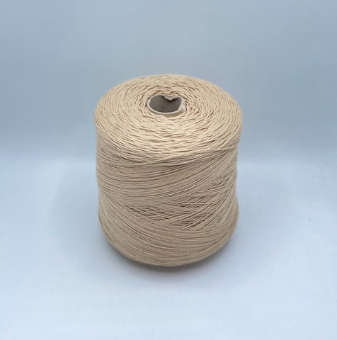 Бобинная пряжа (пр.Италия), art.Cotone, 350м/100 гр. 100%Хлопок, цвет-Бежевый , арт.34754