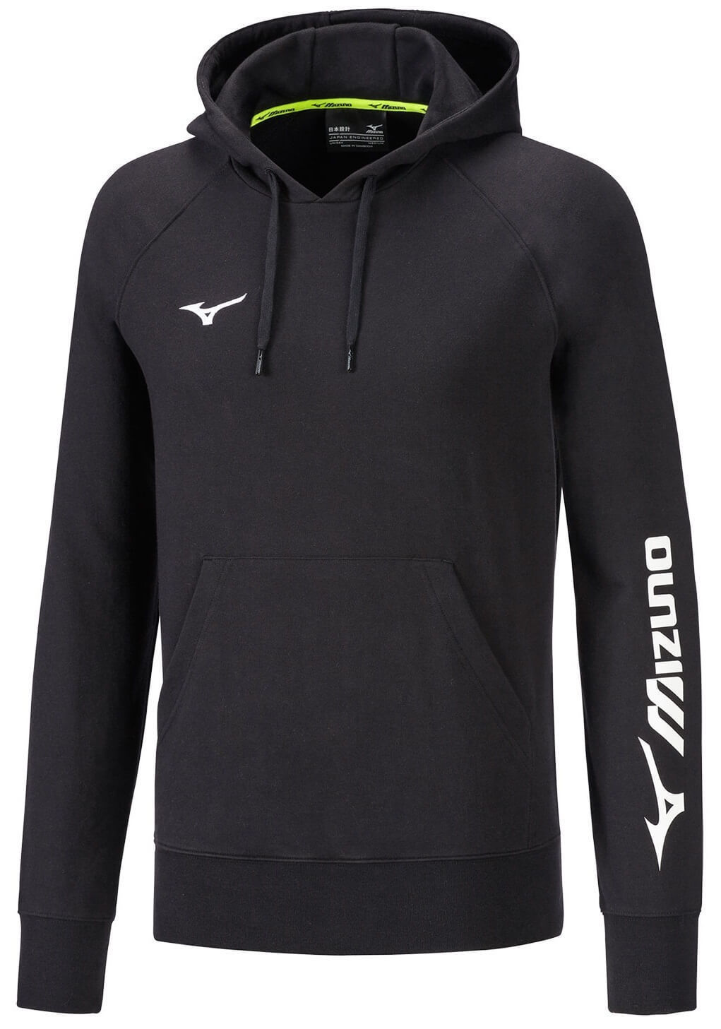 Mizuno Terry Hoodie мужская толстовка черная (РАСПРОДАЖА)