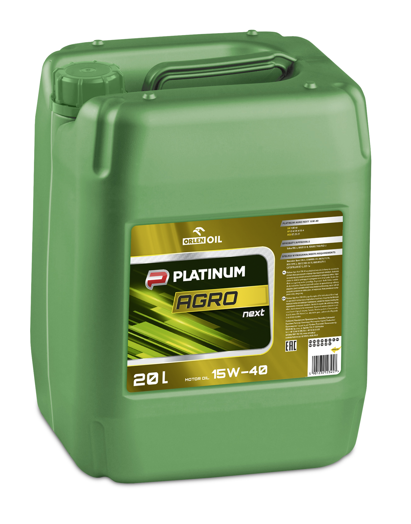 OrlenOil Platinum Agro Next 15W40 Минеральное дизельное моторное масло для тракторов