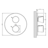 Gessi Cono 45132#031 Встраиваемый термостат для душа, с 1 выходом, (внешние части), цвет: хром