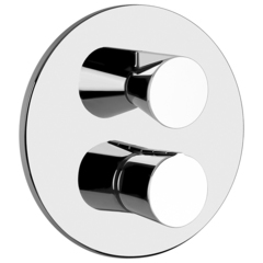 Gessi Cono 45134#031 Смеситель для душа встраиваемый, термостатический, с переключателем на 2 положения, внешняя часть, цвет хром фото