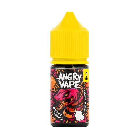 Жидкость Angry Vape Salt 2% 30 ml - Гадюка Мамба (персик с малиной)