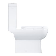 Унитаз напольный GROHE BauEdge Ceramic  безободковый, с бачком внешнего монтажа, альпин-белый и сиденьем 39811000