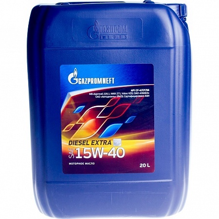 Моторное масло Gazpromneft Diesel Extra 15W40 минеральное 20л