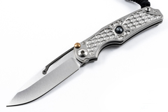 Фото Нож складной Chris Reeve Ti-Lock - Elemental, Hematite Cabochon, сталь CPM-S35VN, рукоять титан