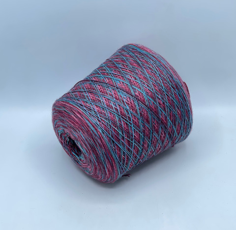Filati Venezia, Calzeteria, 4/16 400м. 75% Меринос, 25% Полиамид, Бирюзово-вишневый мультиколор, 39771