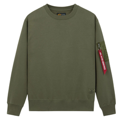 Свитшот Alpha Industries Utility Pocket Crewneck OG-107 (Зеленый)