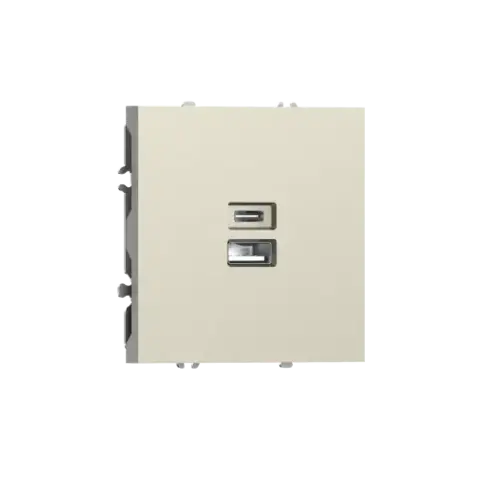 USB зарядное устройство, 20Вт тип A, С, шампань DONEL S08