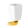 Gessi Mimi 33208#080 Стакан подвесной керамический, цвет: золото/белый