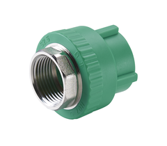 Муфта с внутренней резьбой RIIFO Alba  PP-R/латунь 20-1/2"ВР зелёная