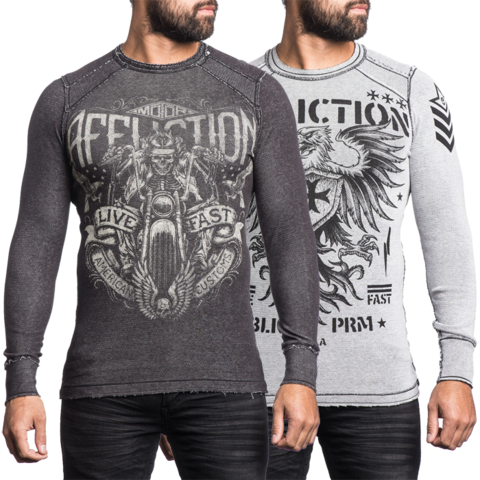 Affliction | Пуловер мужской двусторонний AC Desert Run A13816 перед обе стороны