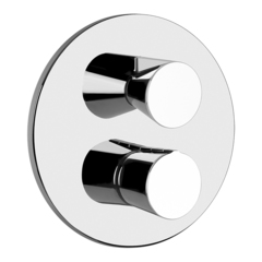 Gessi Cono 45136#031 Смеситель для душа встраиваемый, термостатический, с переключателем на 3 положения, внешняя часть, цвет хром фото