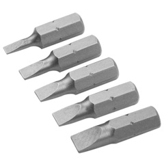 TOLSEN (TT20285) Набор вставок (бит) торцевых 1/4", Slotted, 3-6,5 мм, 25 мм, 5 предметов