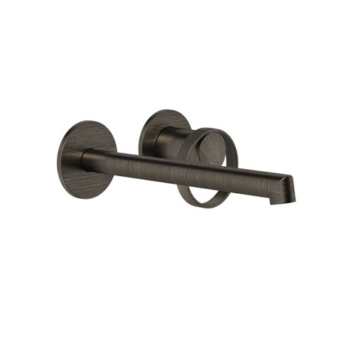 Gessi Anello 63383#187 Смеситель настенный, с изливом 194-214 мм, цвет (внешняя часть) Aged Bronze