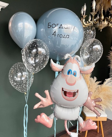 Шары Буба на 4 года мальчику купить в Новосибирске | Wonderball-project.ru