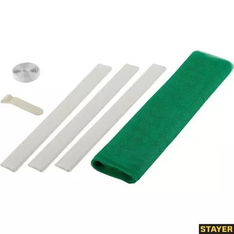 STAYER Comfort, зеленая, для двери, 1.0 х 2.2 м, с крепежной лентой, противомоскитная сетка (12502-10-22)