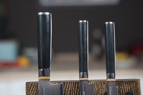 Комплект из 3 ножей Samura Damascus и подставки