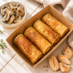 Блины с курицей и грибами 400гр/4 шт