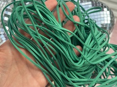 Шнур из искусственной замши 2,5мм, изумрудный (1 м)