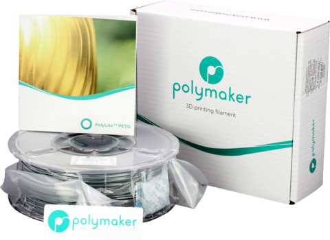 Пластик для 3D-принтера PolyMaker PolyLite PETG, 1.75 мм, 1 кг, Серый