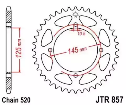 Звезда ведомая JTR857 46