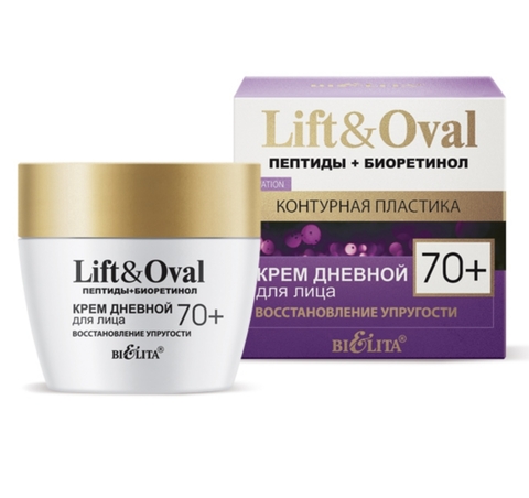 Lift&Oval Пептиды+Биоретинол Крем днев. для лица Восстановление упругости +70 50мл Белита