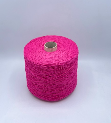 Бобинная пряжа (пр.Италия), art.Cotone, 350м/100 гр. 100%Хлопок, цвет-Ярко-розовый , арт.34799